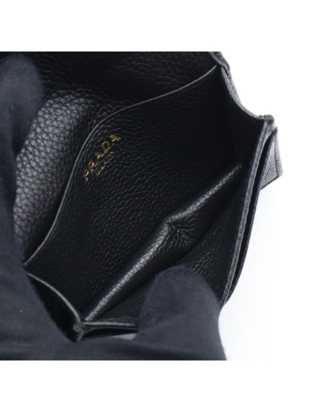 Prada Card Case Metal Logo Black Business Holder - Picture 4 of 10